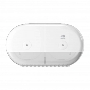 Tork SmartOne® двойной диспенсер для туалетной бумаги в мини-рулонах белый
